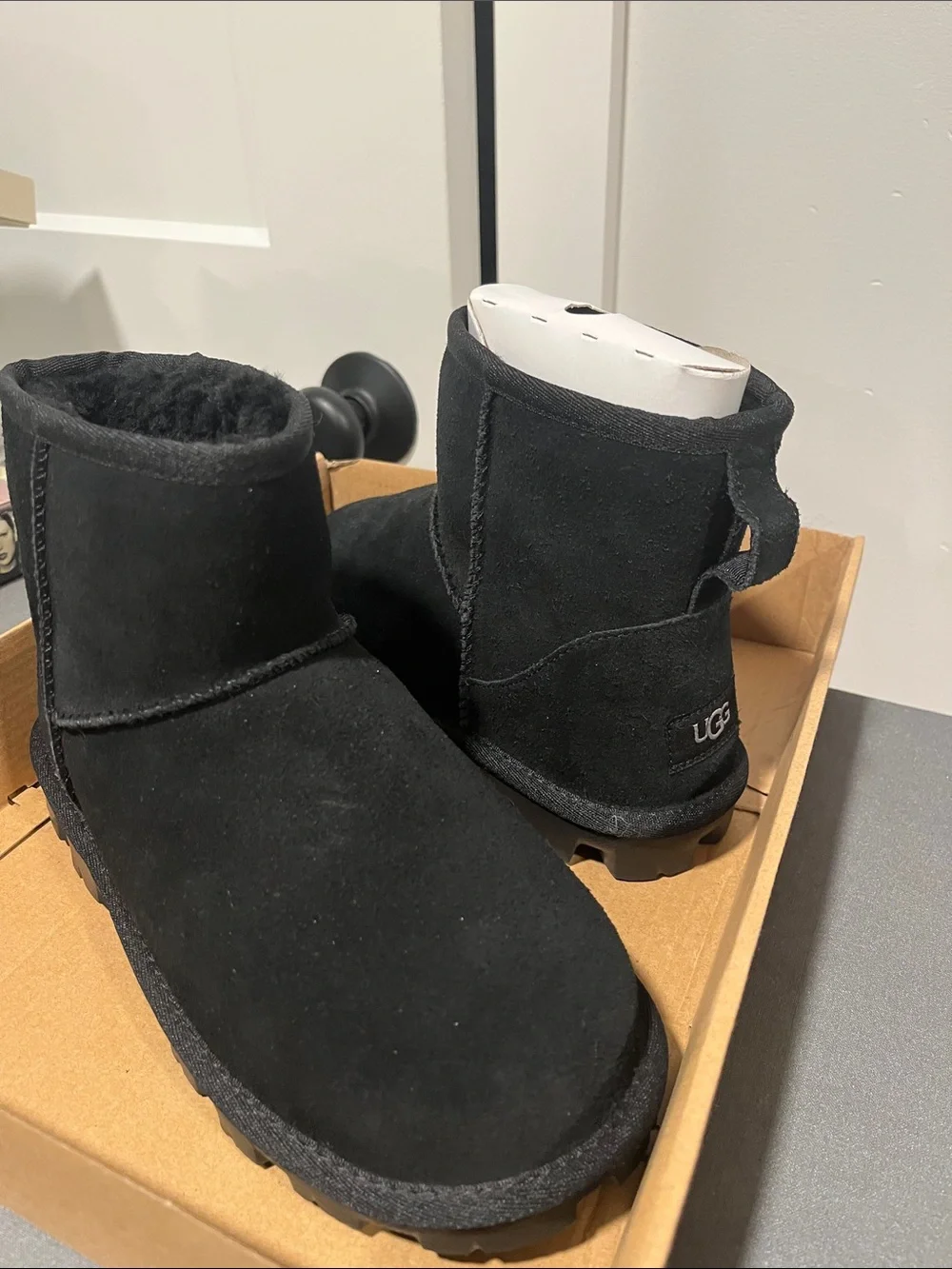 Classic Black UGG Essential Mini Boots